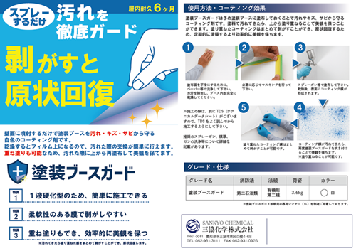 塗装ブースガード　カタログ両面画像