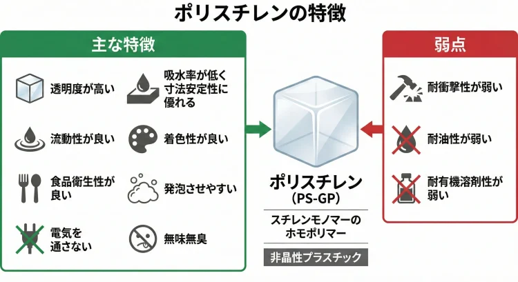 ポリスチレンの特徴