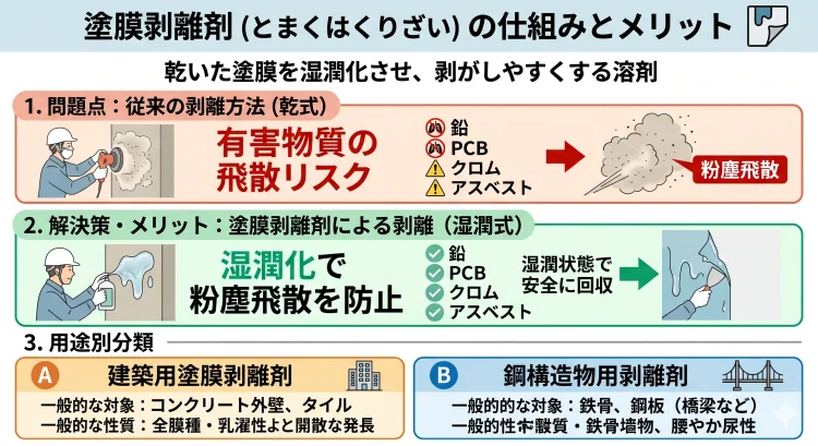 塗膜剥離剤の仕組みとメリット