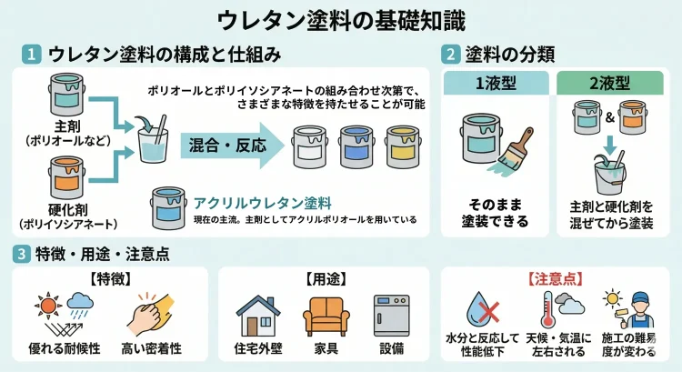 ウレタン塗料の基礎知識 解説図